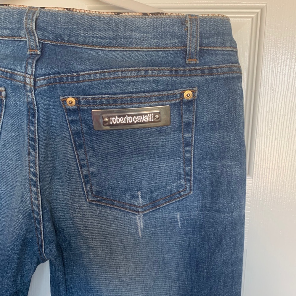 Roberto Cavalli Studded Pocket Jeans
